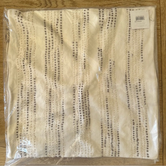 NEW Serena & Lily PRYCE Pillow Cover Ivory Brown Beige BOHO 22 “ square - Picture 6 of 6